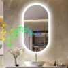 LUVODI Specchio Smart Bagno con Luce Bluetooth