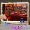 Hasipu Specchio Smart cosmetico con luci e altoparlante Bluetooth