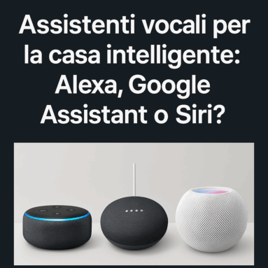 Top 3 assistenti vocali per casa intelligente: Alexa, Google o Siri